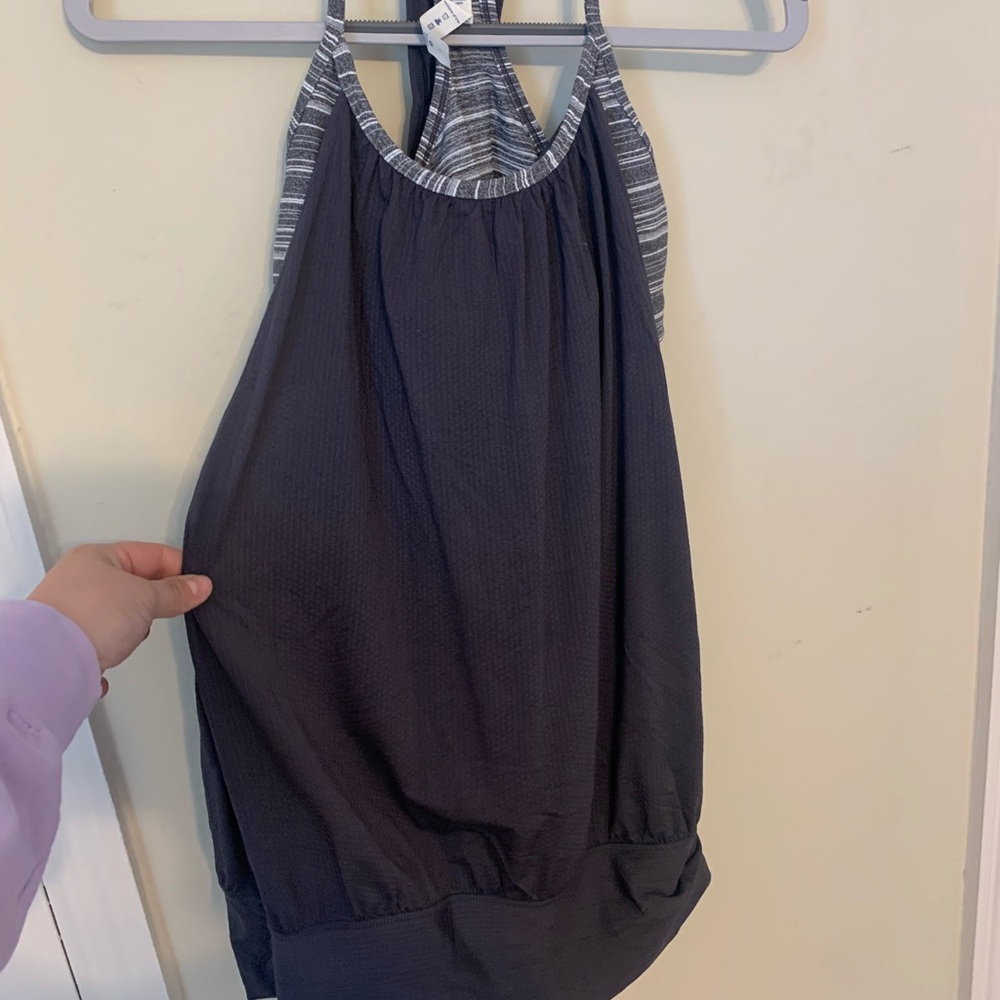Lululemon Charcoal Sports Bra / Tank Combo